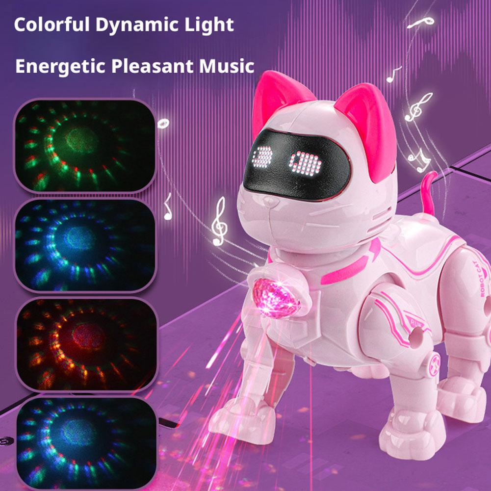 Coding Robot Toy - Brinquedo de Gato Robô Inteligente Programável