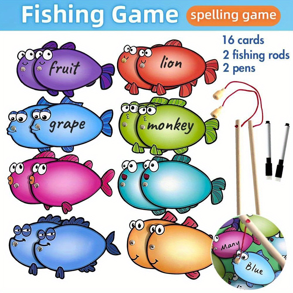 Sight Word Game - Cartões apagáveis a seco, jogo de