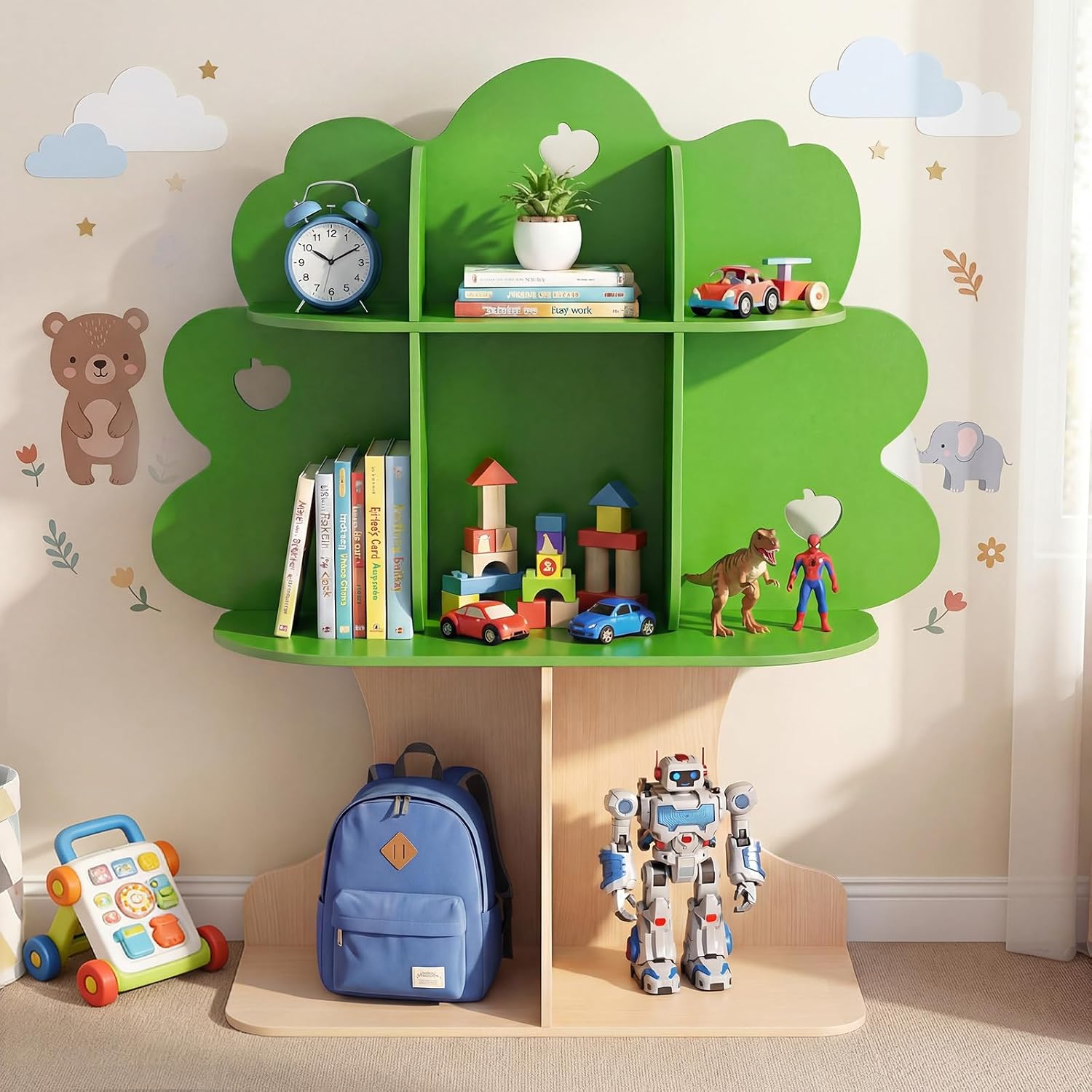 Montessori Shelf Toy - Estante de Livros Infantil em Forma