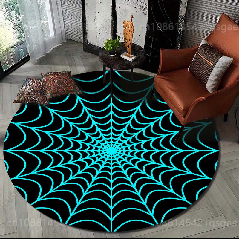 Multiplication Table Mat - Tapete redondo com estampa de teia