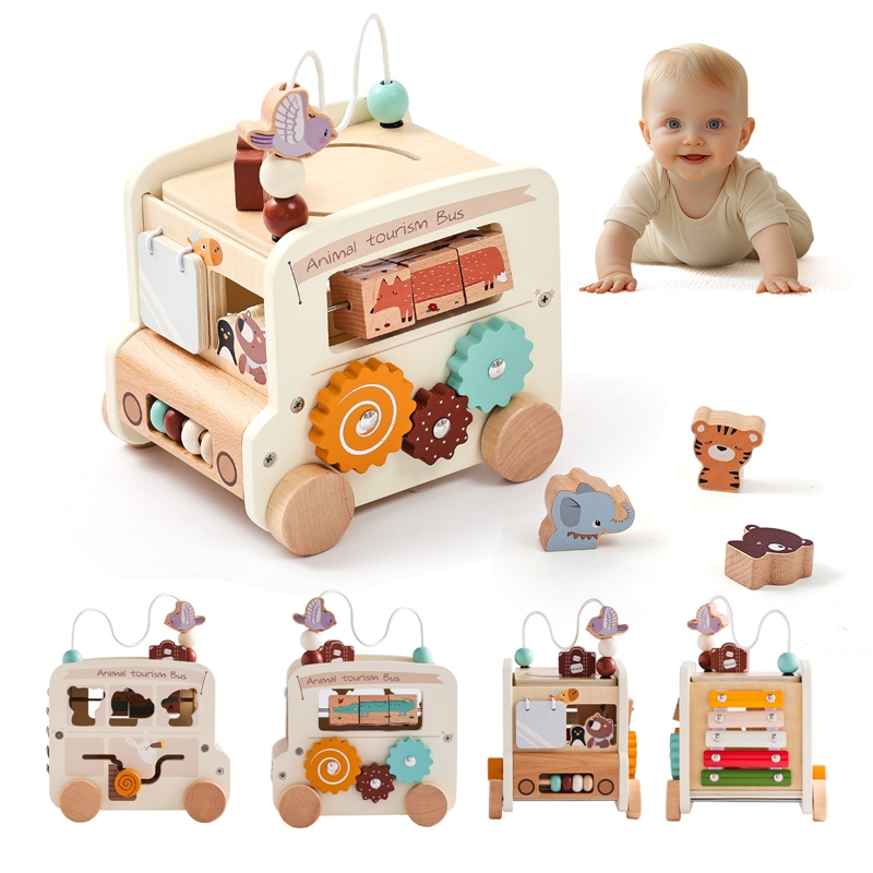 Kids Nature Education - Brinquedos de Madeira Montessori para Crianças,