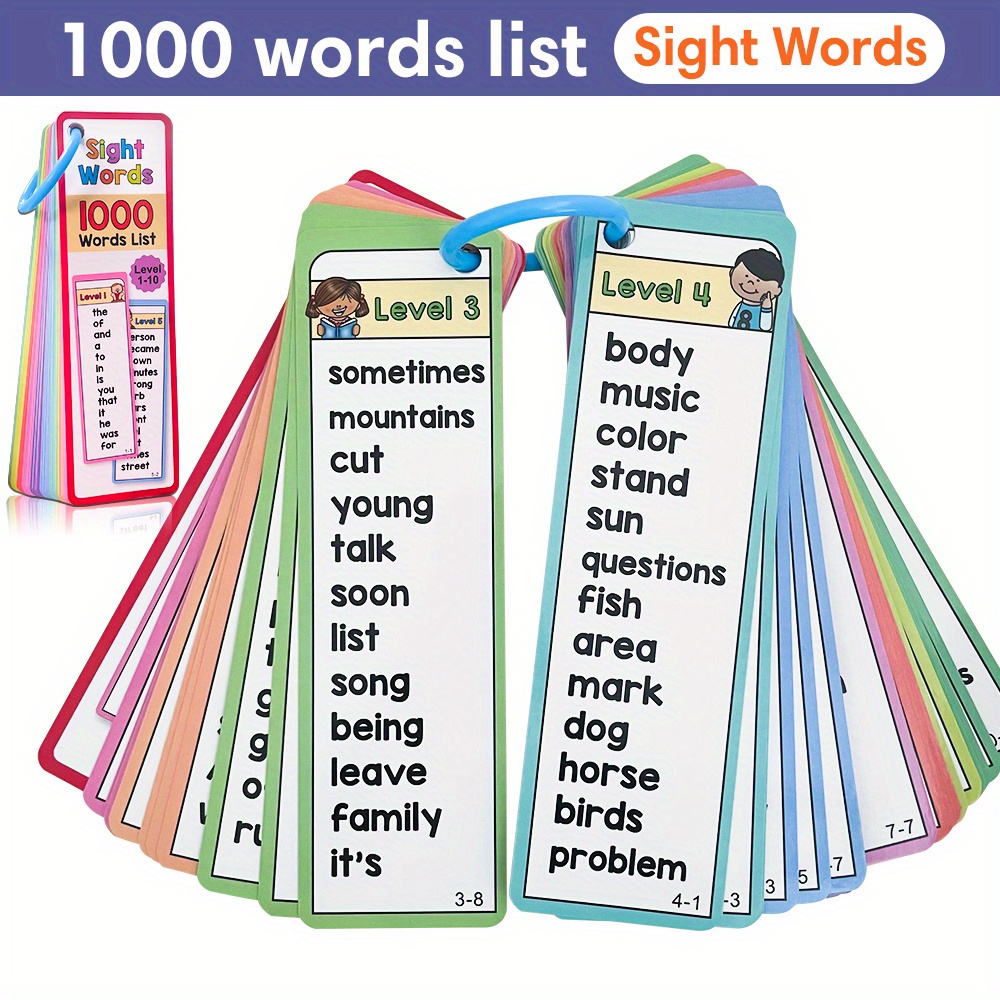 Sight Word Game - Cartões flash de palavras de visão