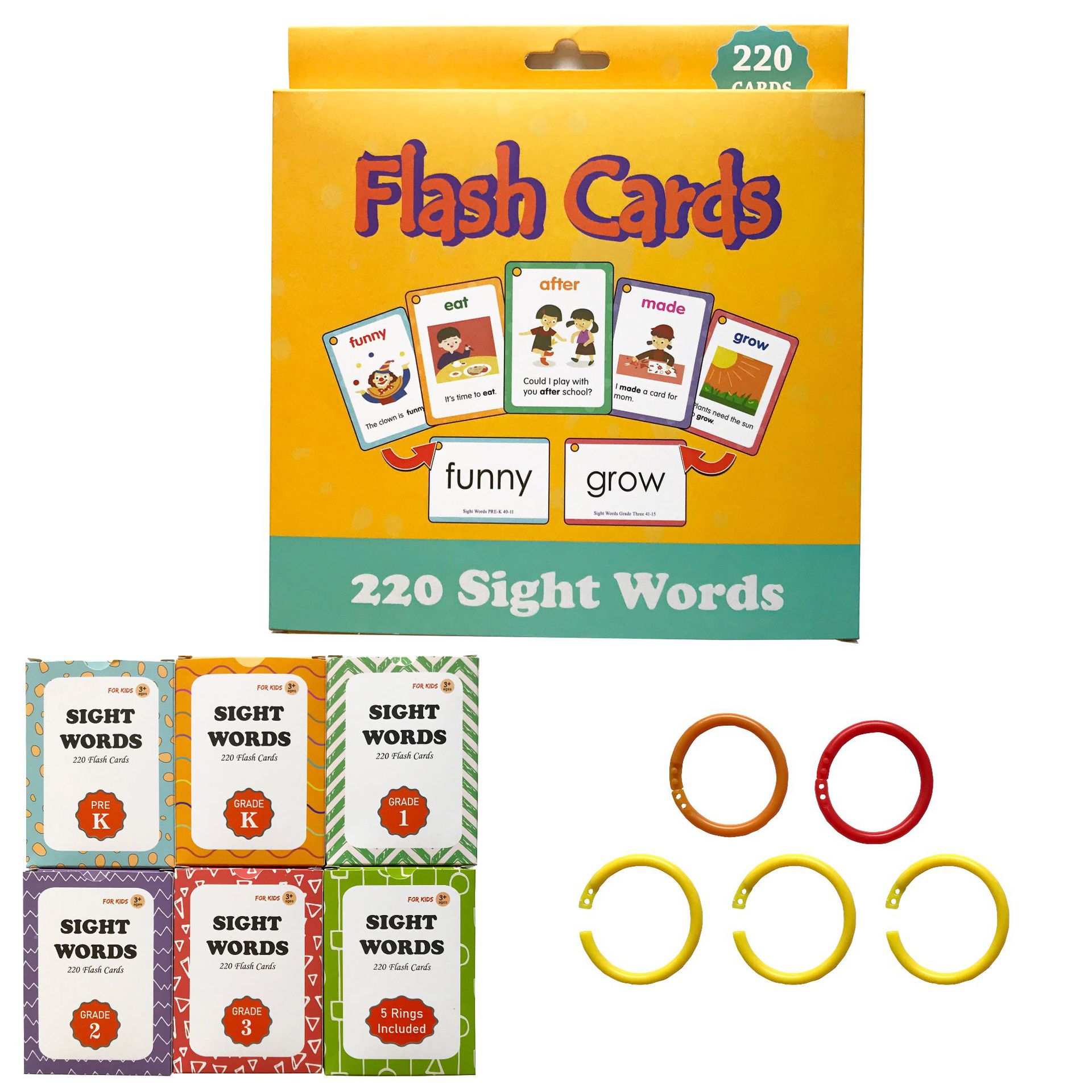 Sight Word Game - 220 palavras de visão cartões flash