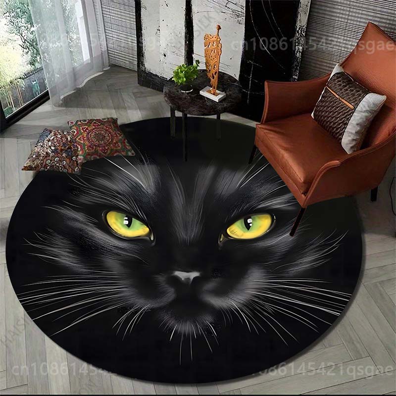 Multiplication Table Mat - Tapete Redondo com Estampa de Gato