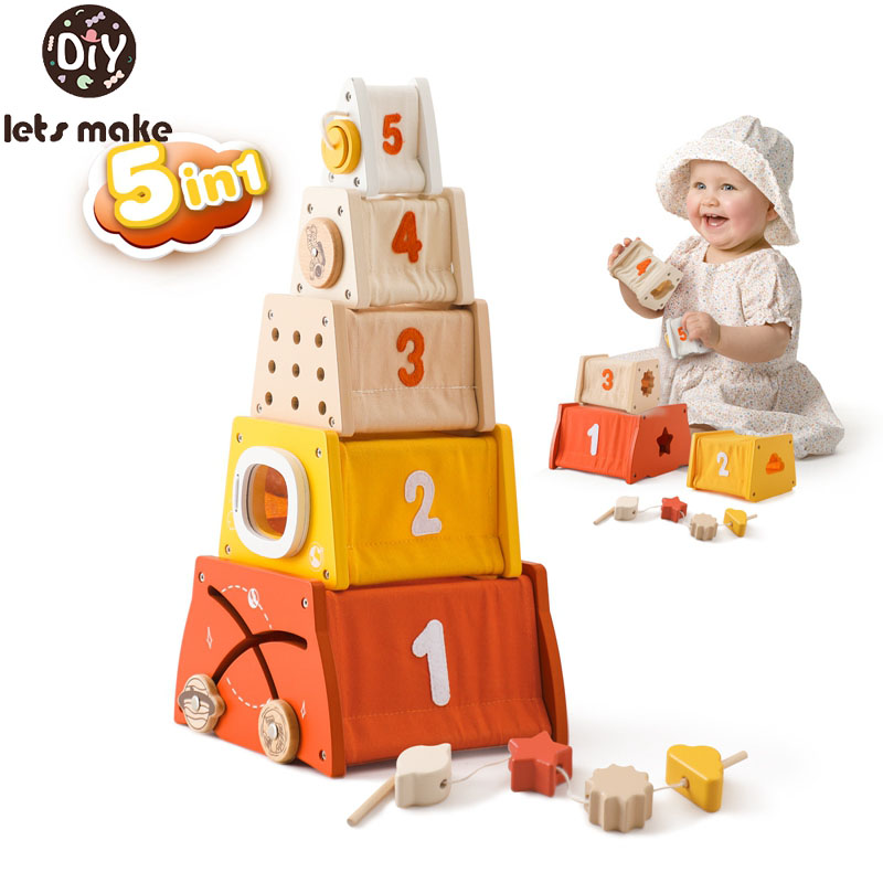 Kids Nature Education - Brinquedos Montessori de madeira para crianças,