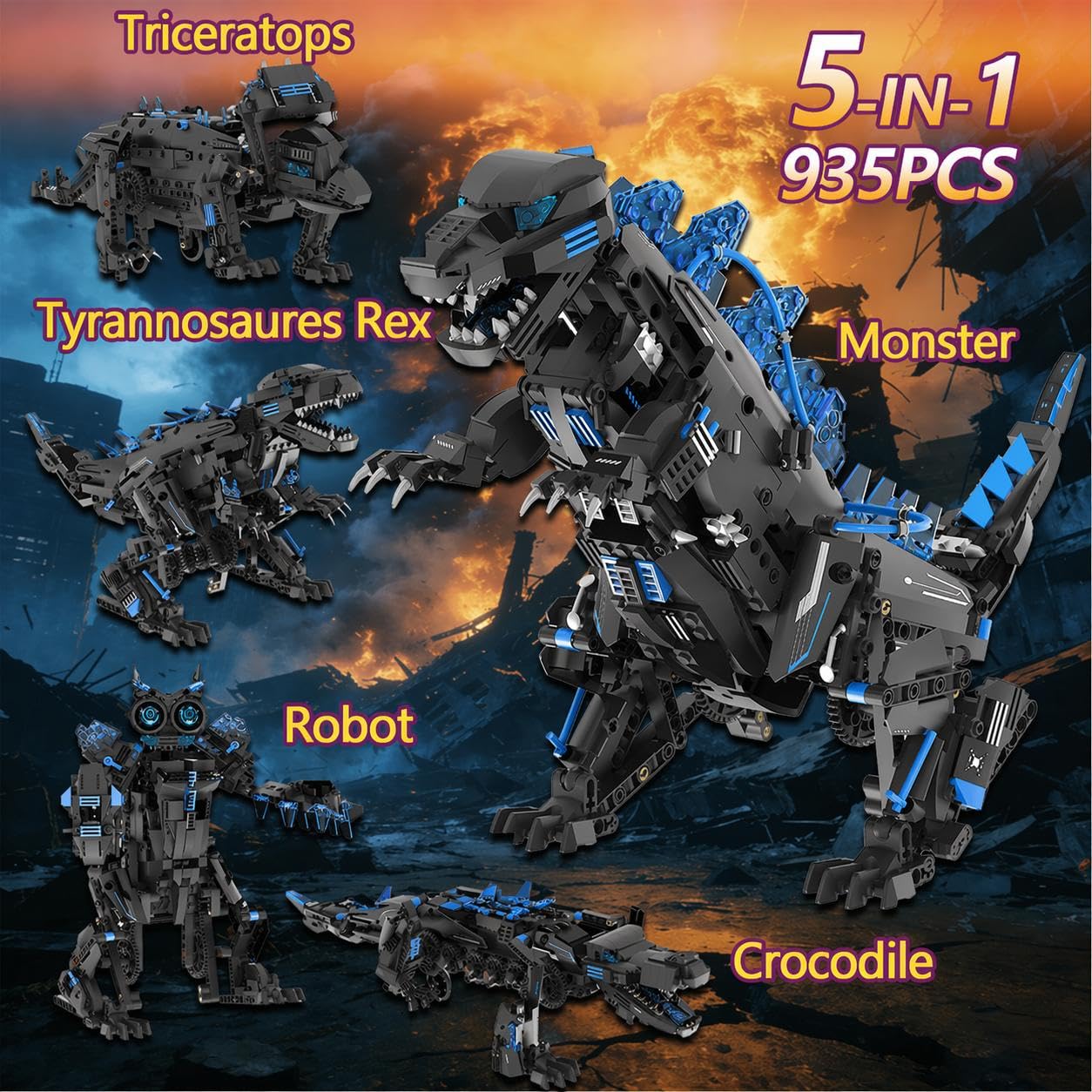 Kit de construção de robô dino - Coding Robot Toy avaliação e preço