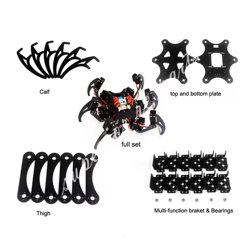 18 dof alumínio hexapod aranha - Coding Robot Toy avaliação e preço