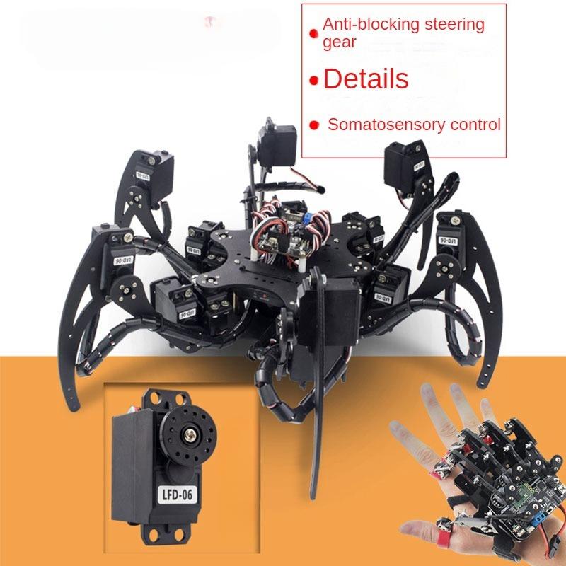 18 dof alumínio hexapod aranha - Coding Robot Toy avaliação e preço