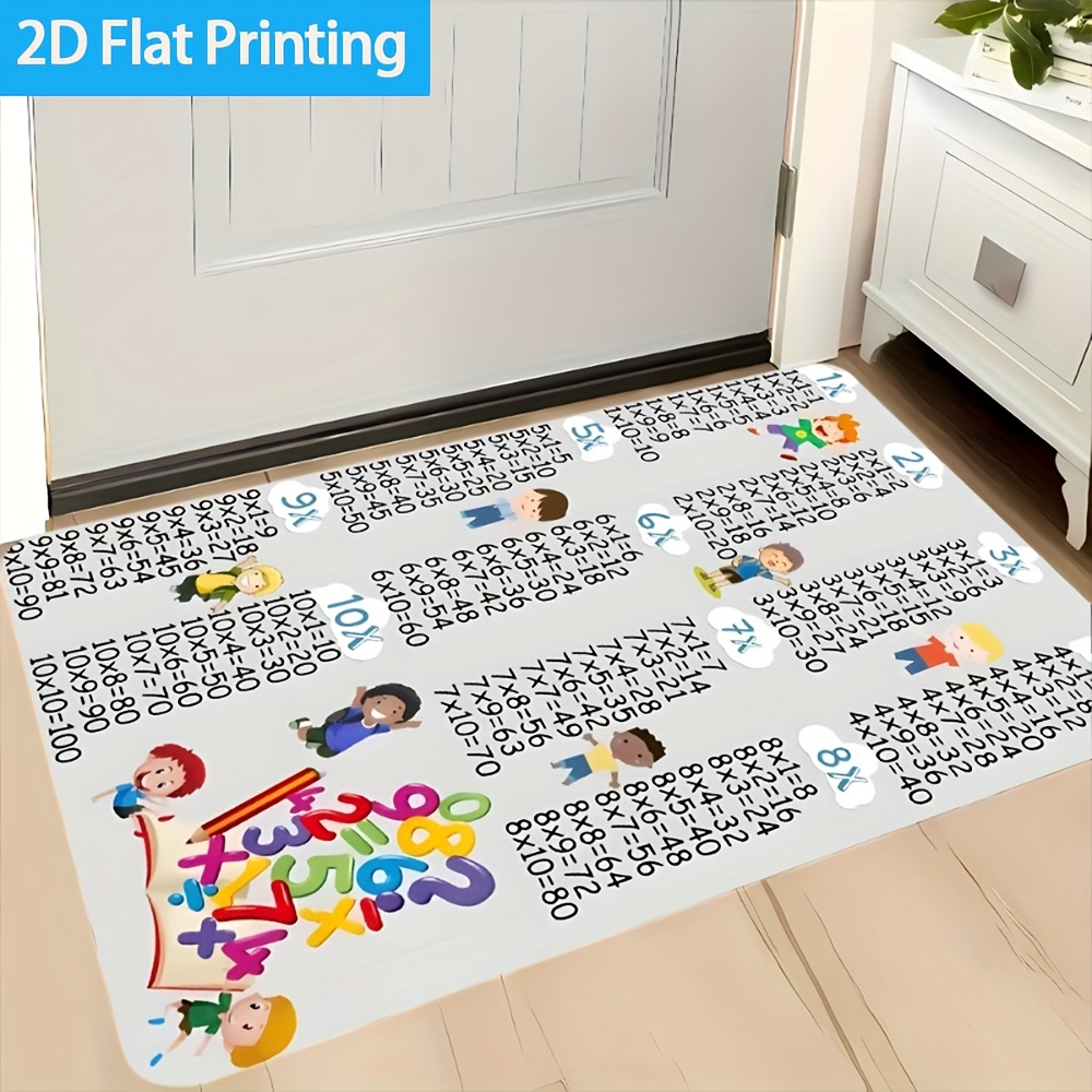 Tapete Colorido com Estampa de - Multiplication Table Mat avaliação e preço