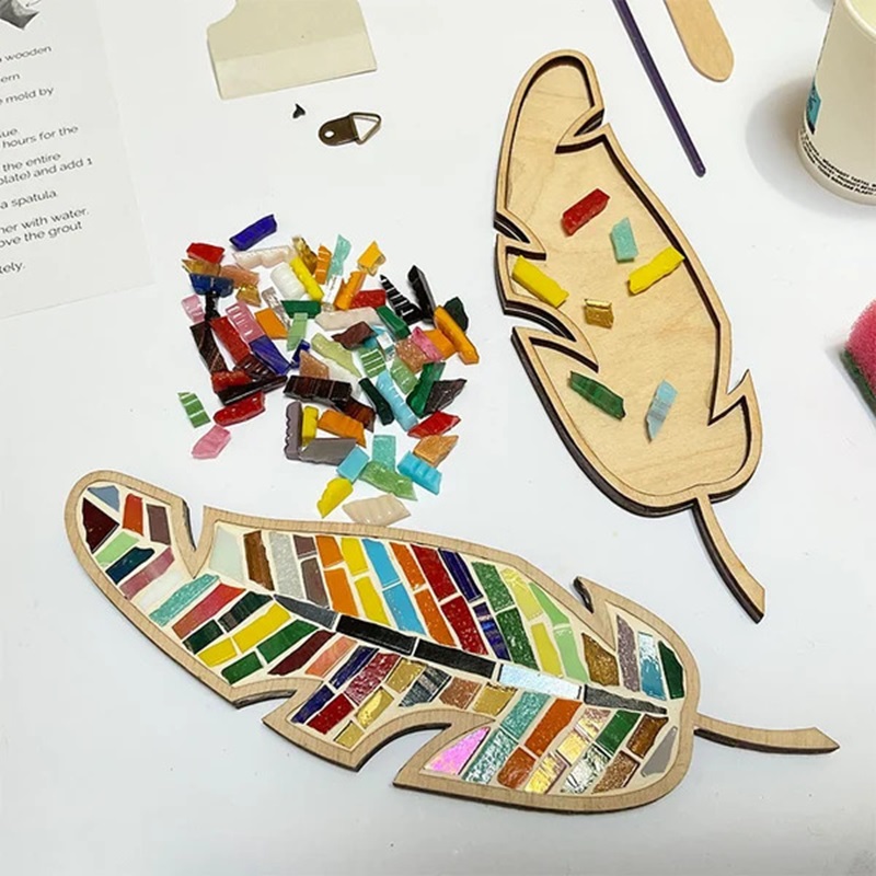 Kit DIY de Mosaico com Penas C - Kids Educational Gadget avaliação e preço