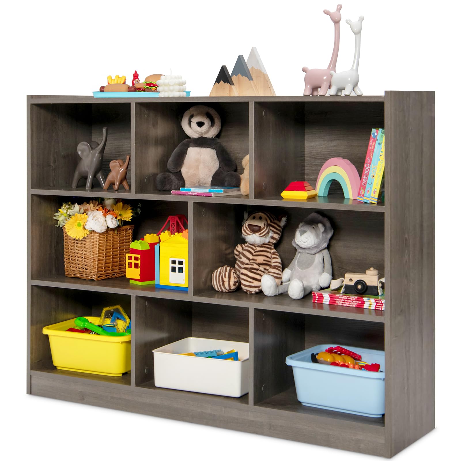 Estante de Livros com 3 Pratel - Montessori Shelf Toy avaliação e preço