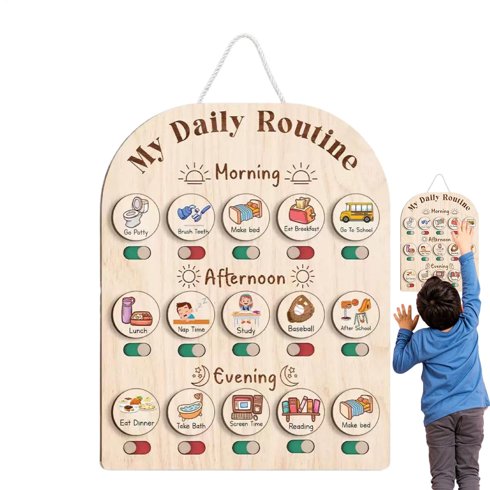Gráfico de rotina para criança - Kids Education Planner avaliação e preço