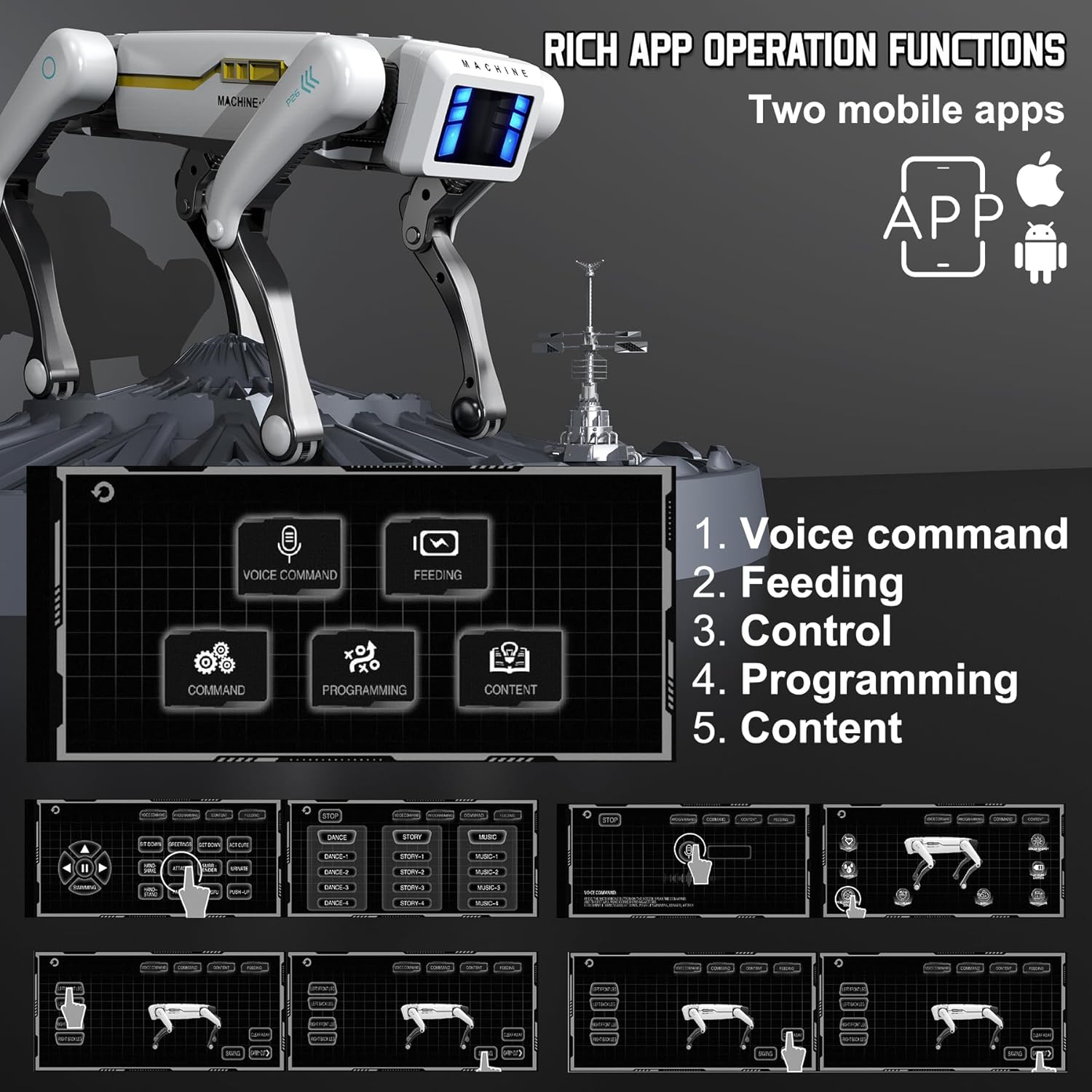 Cão Robô RC Multifuncional Int - Coding Robot Toy avaliação e preço